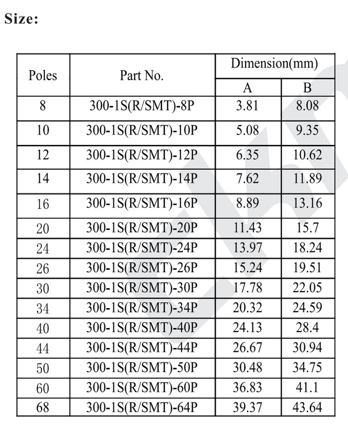 1.27mm贴片简牛3